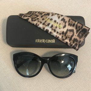 Roberto Cavalli Albaldah Black-Cat Eye Sunglasses